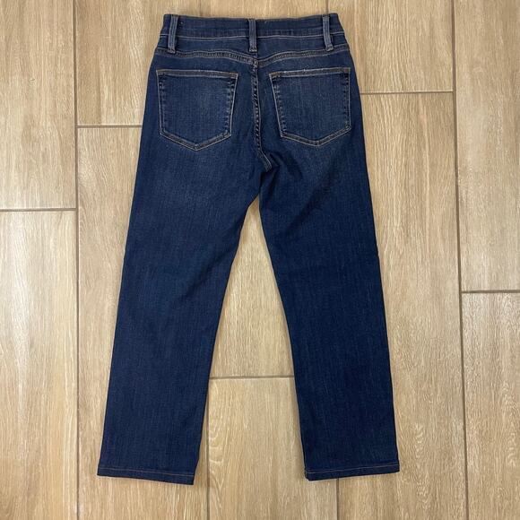 FRAME Le High Straight Jeans Women’s Size 26 Blue High Rise Cropped Hemmed Denim - Picture 2 of 9